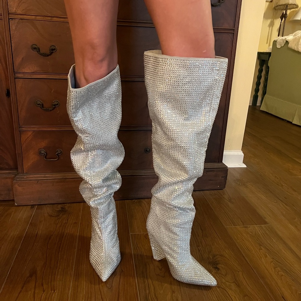 Silver Heeled Boots